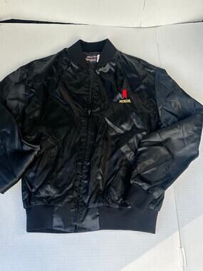 Vintage Anheuser Busch A & Eagle Collection Michelob Satin Warm Up Jacket Mens